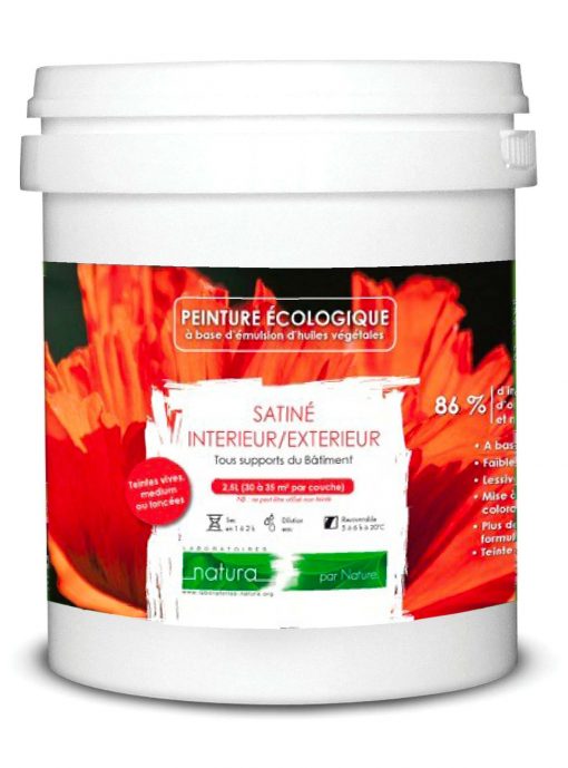 peinture satin interieur exterieur 1l