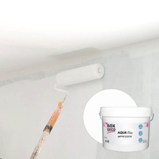 Peinture impression murale acrylique blanc aspect mat Aqua Déco - 10L / 90m²
